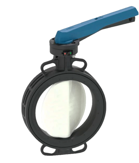 BUTTERFLY VALVE TYPE 565 WITH HAND LEVER
